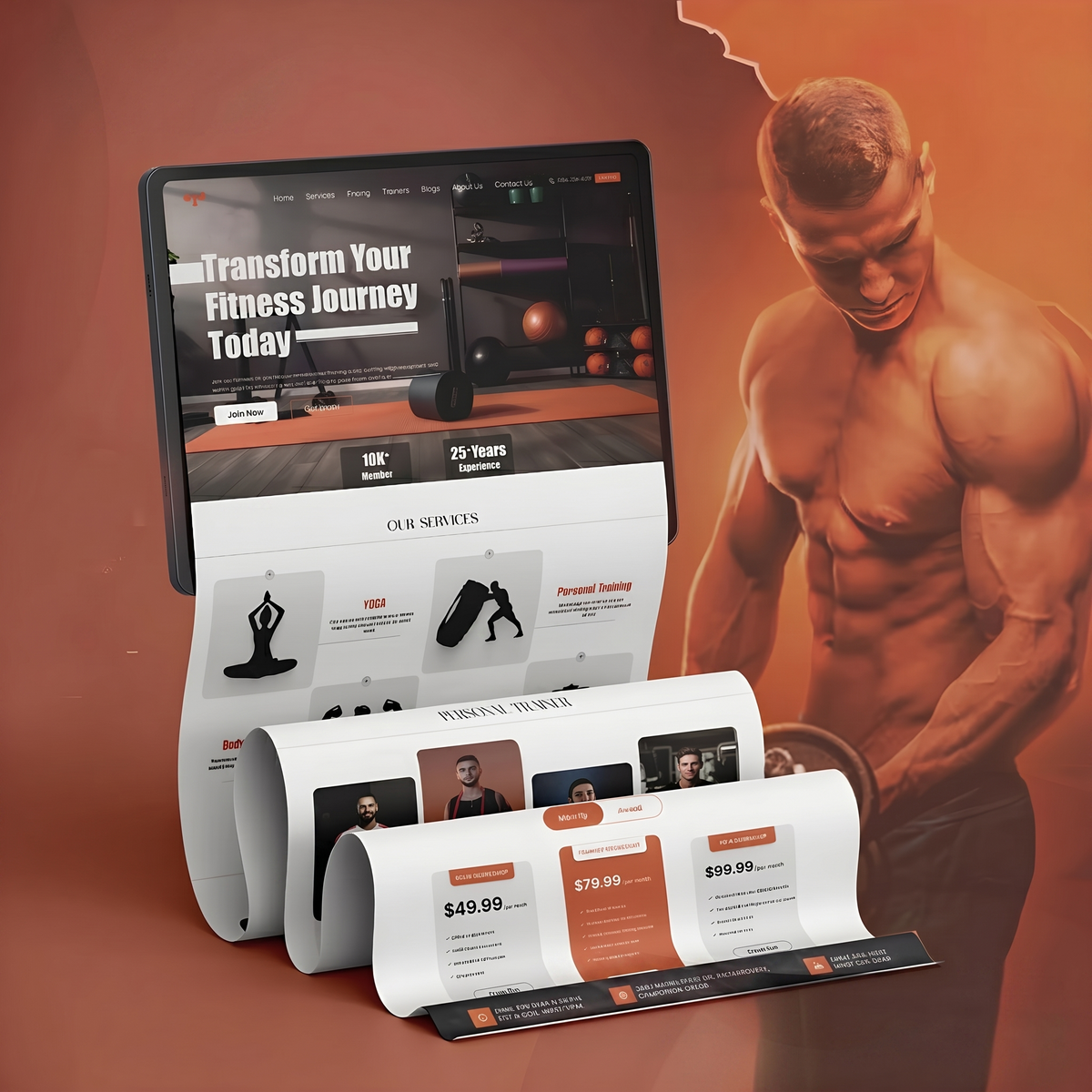 Ftitness Website Landing Page